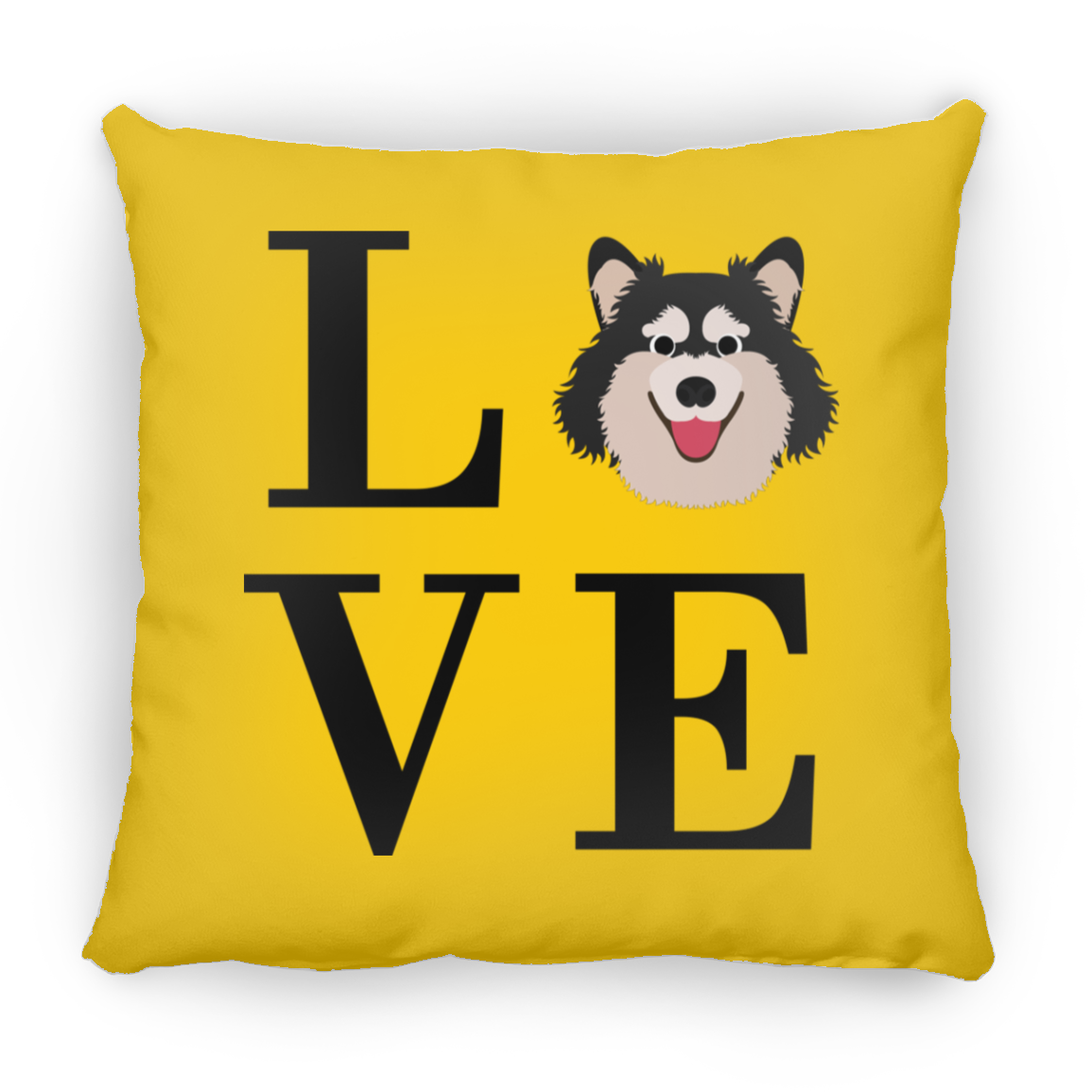 Love Finnish Lapphund Indoor Throw Pillow - Cover With Pillow Insert