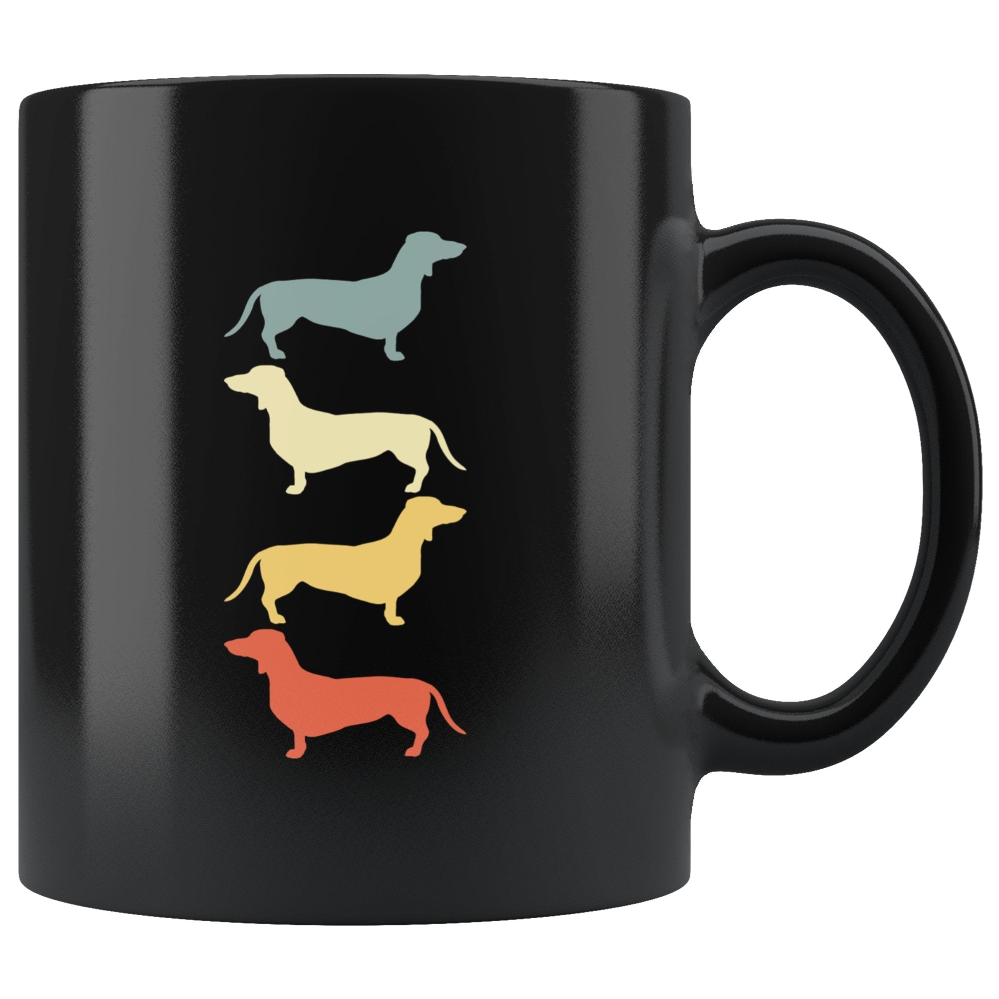 Dachshund Coffee Mug Black 11 oz - Barky Things