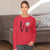 Dalmatian LOVE Pullover Sweatshirt Red S - Barky Things