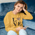 Griffon Bruxellois LOVE Pullover Sweatshirt Gold S - Barky Things