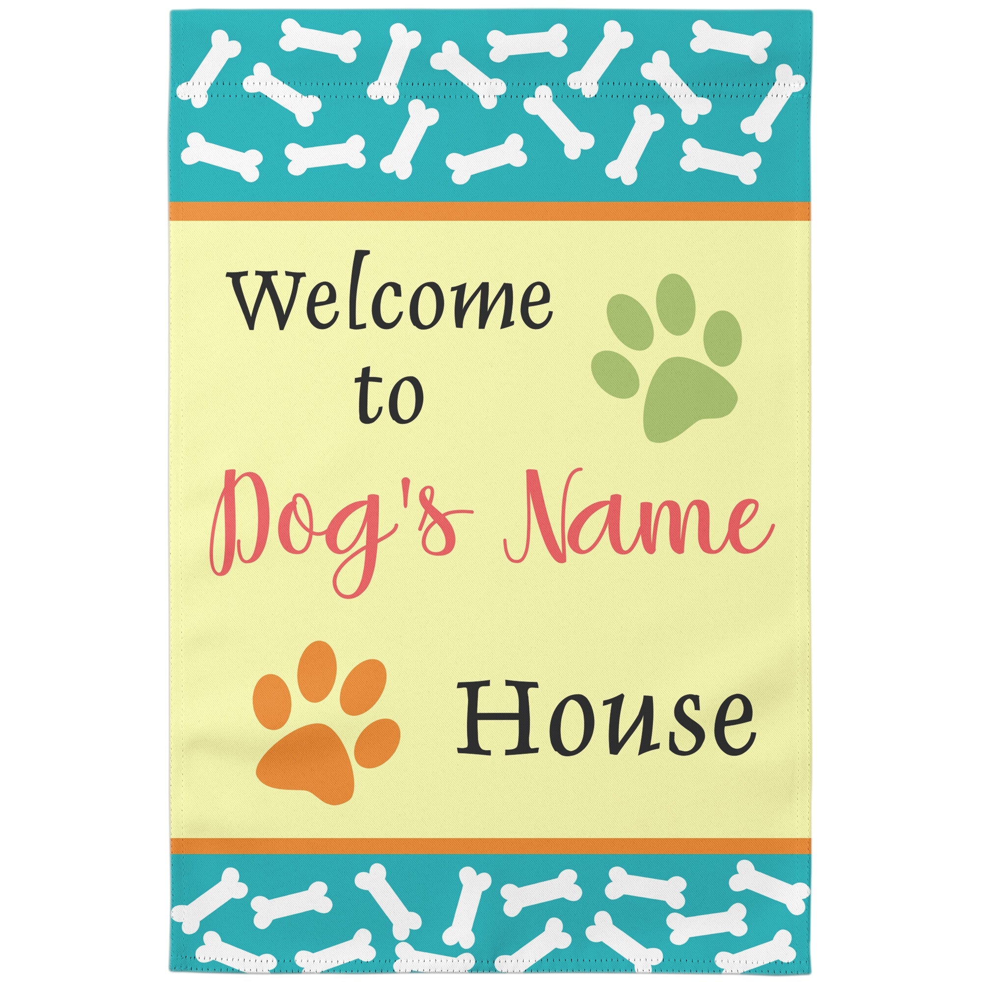 Personalized Dog Garden Flag or Yard Flag 2-Sided Polyester 12.5 x 18 inch No Stand - Barky Things