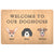 Personalized Doormat Welcome To Our Doghouse With Up To 4 Dogs - Barky Things