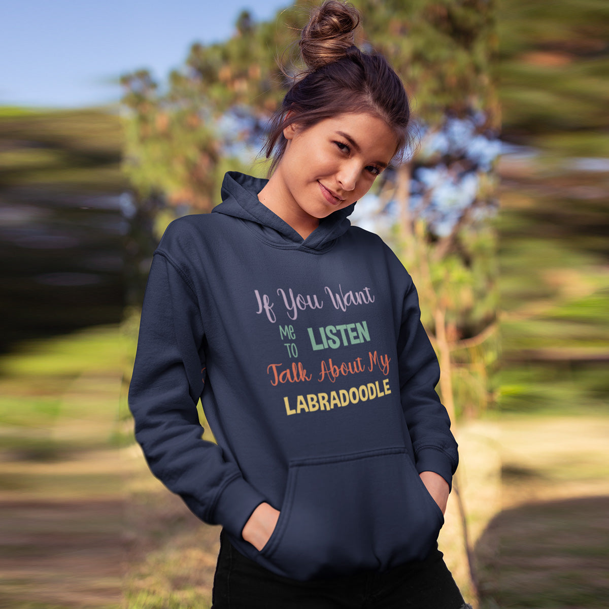 Pullover Hoodie For Kids If You Want Me To Listen Talk About My Labradoodle