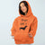 Sleeps With A Dachshund Hoodie Neon Orange S - Barky Things