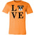 Women's LOVE Boxer Short Sleeve T-Shirt Orange X-Small - Barky Things