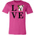 Women's LOVE Bulldog Short Sleeve T-Shirt Berry X-Small - Barky Things