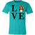 Women's LOVE Collie Short Sleeve T-Shirt Teal X-Small - Barky Things