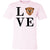 Women's LOVE Griffon Bruxellois Short Sleeve T-Shirt Soft Pink X-Small - Barky Things