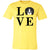 Women's LOVE Japanese Chin Short Sleeve T-Shirt Yellow X-Small - Barky Things