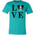 Women's LOVE Papillon Short Sleeve T-Shirt Teal X-Small - Barky Things