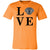 Women's LOVE Schnoodle Short Sleeve T-Shirt Orange X-Small - Barky Things