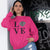 Women's Schnoodle LOVE Sweatshirt Heliconia S - Barky Things